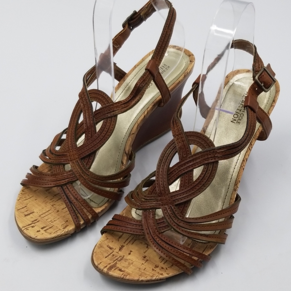 Kenneth Brown Cole Strappy Leathet Wedges